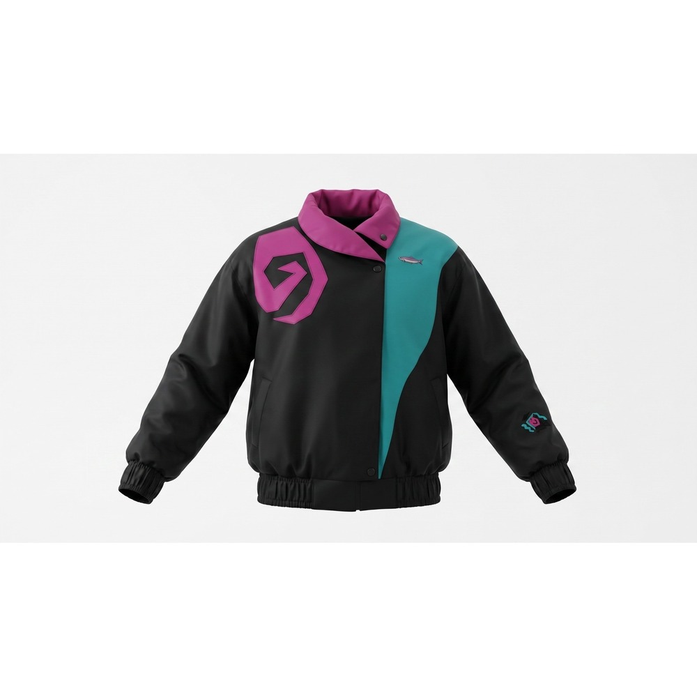 Vintage White Stag M Splatoon Takoroka Cosplay Jacket 90s Colorblock Ski Retro